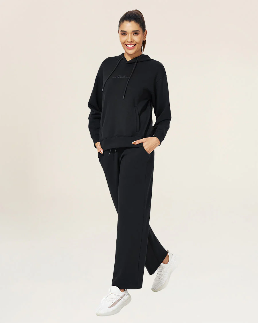 2 Piece Lounge Set | Classic-Fit Spacer Hoodie and Sweatpants with Pockets - Image 5