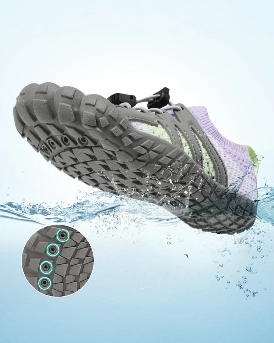 Adult AquaKnit Free-Toe Guarded Lace Water Shoes - Image 3