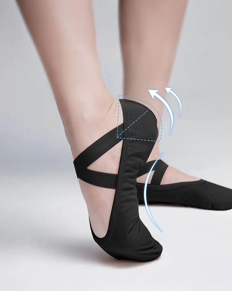 Adults Stretch Canvas Ballet Shoes - Image 3