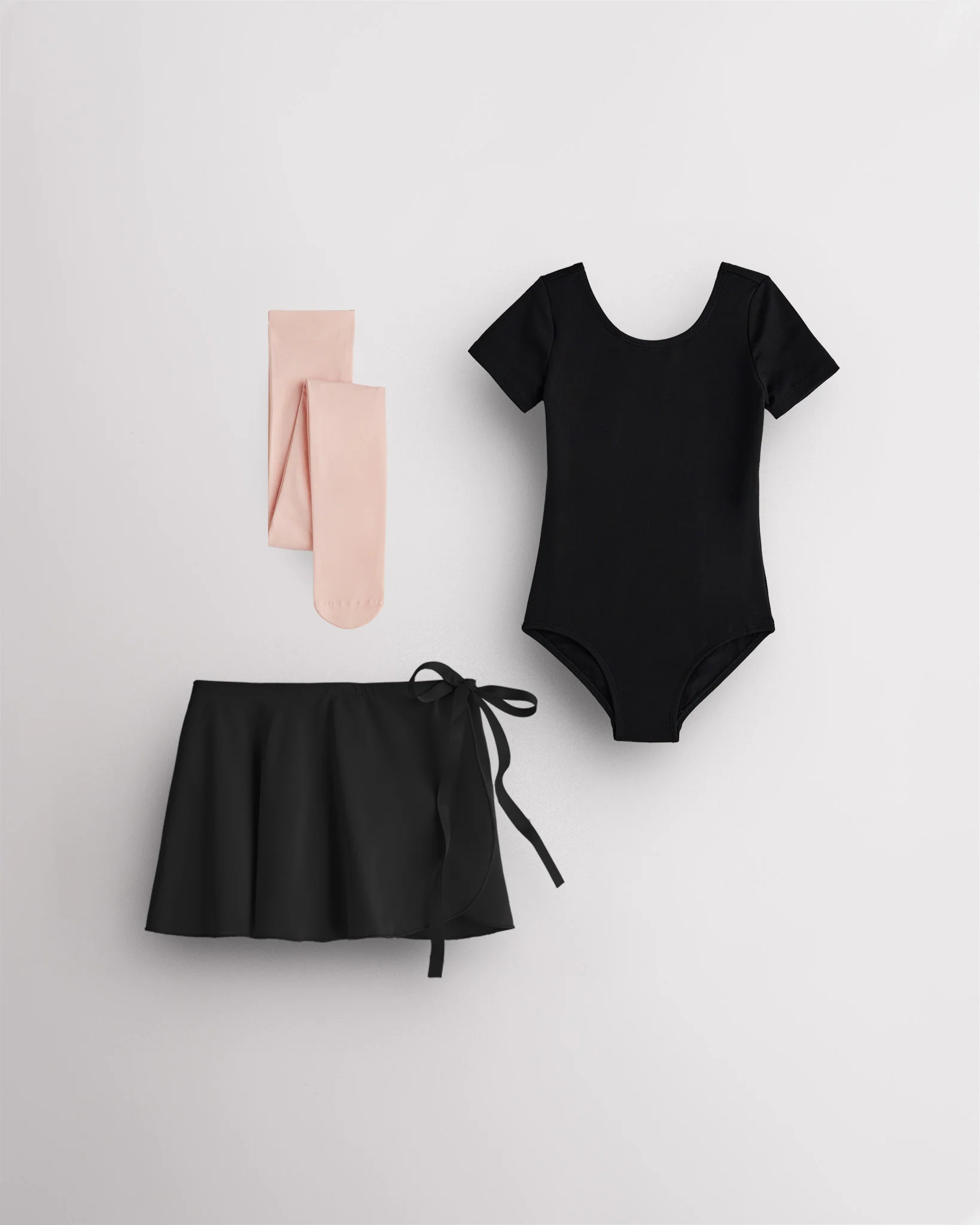Girls Ballet Leotard Starter Kit (Short Sleeves Leotard & Tie Skirt & Tights)