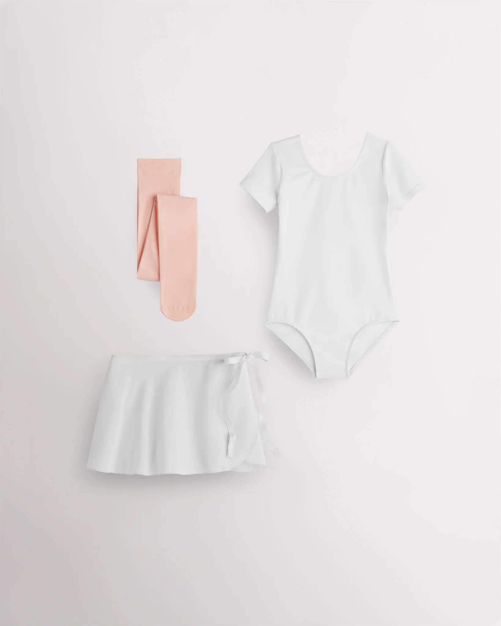 Girls Ballet Leotard Starter Kit (Short Sleeves Leotard & Tie Skirt & Tights)