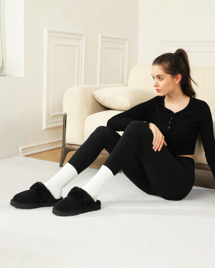 Classic Fuzzy Slippers - Image 2