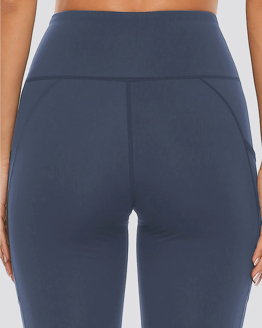Essential High Waisted Yoga Shorts 8" - Image 2