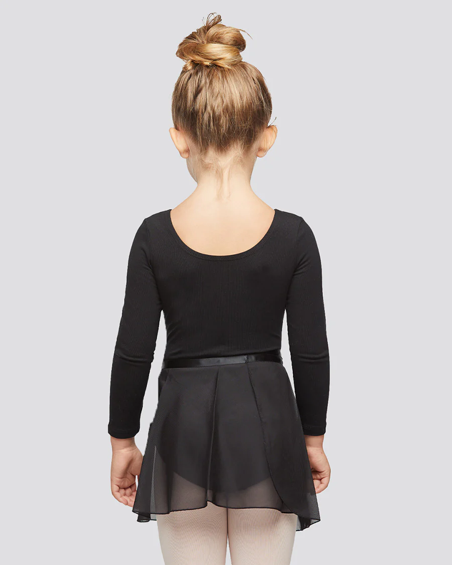 Girls Ballet Leotard Starter Kit (Long Sleeves Leotard & Tie Chiffon Skirt & Tights) - Image 2