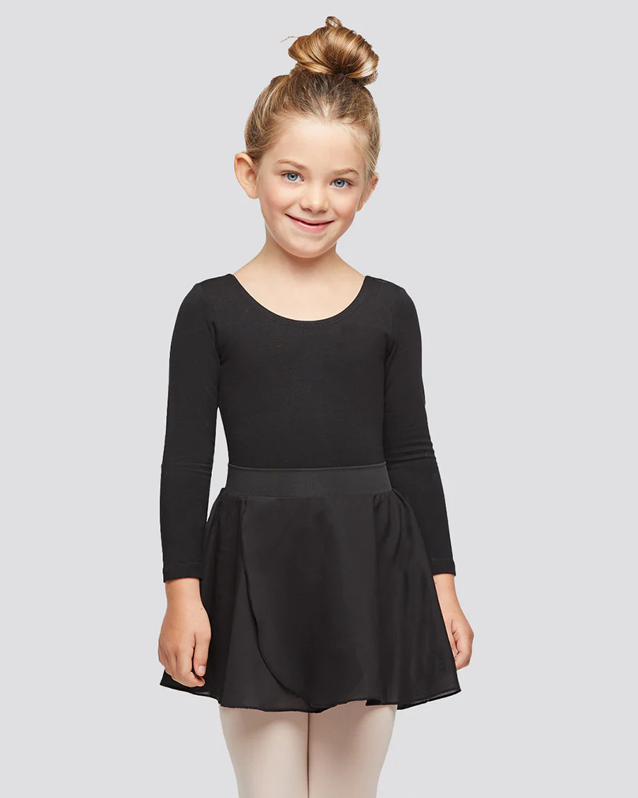 Girls Ballet Leotard Starter Kit (Long Sleeves Leotard & Pull On Skirt & Tights)