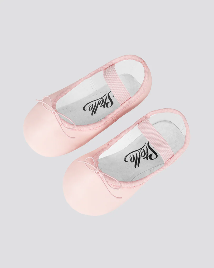 Kids Bow Trim Vegan Leather Ballet Shoes - Image 3