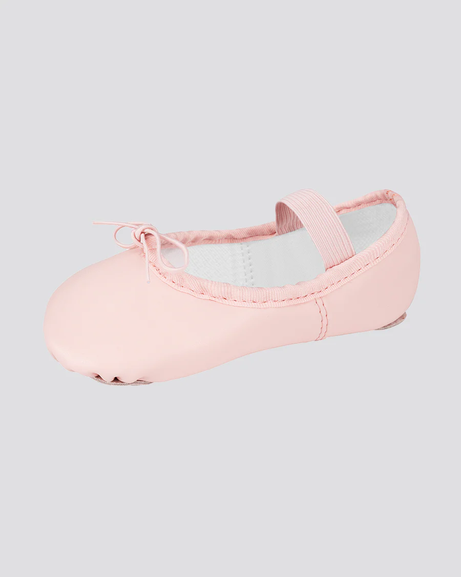 Kids Bow Trim Vegan Leather Ballet Shoes - Image 5