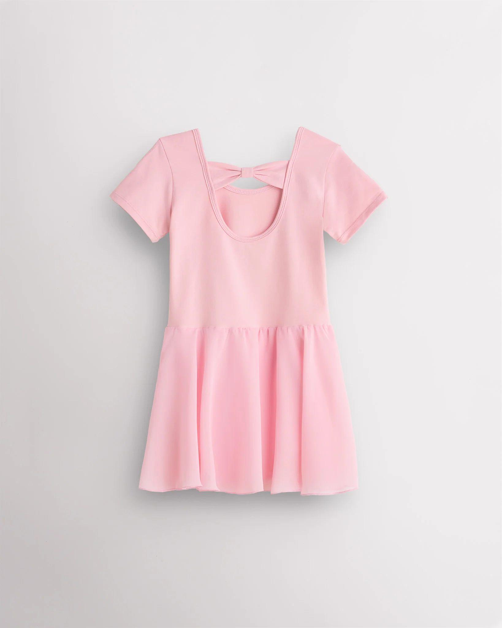 Girls Bowknot Short Sleeve Dress - Image 2