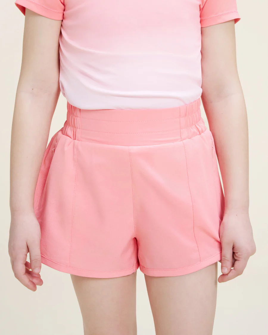 Girls BreezeEase High Waist Shorts - Image 3