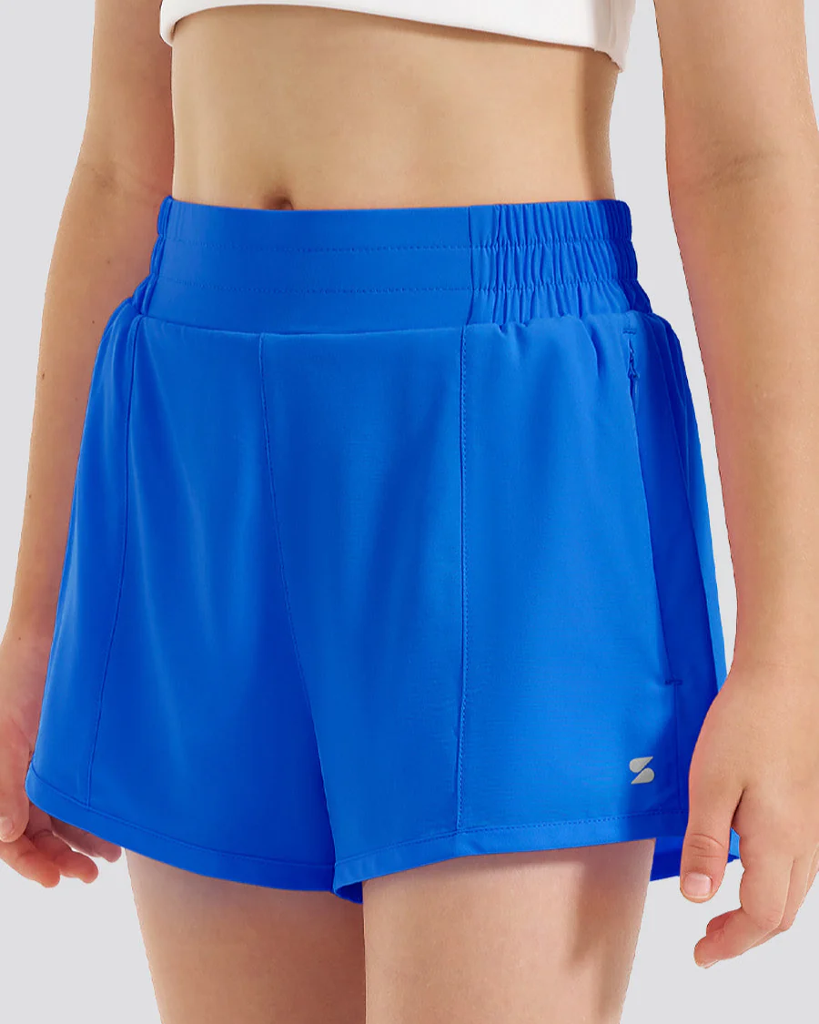 Girls BreezeEase High Waist Shorts - Image 2