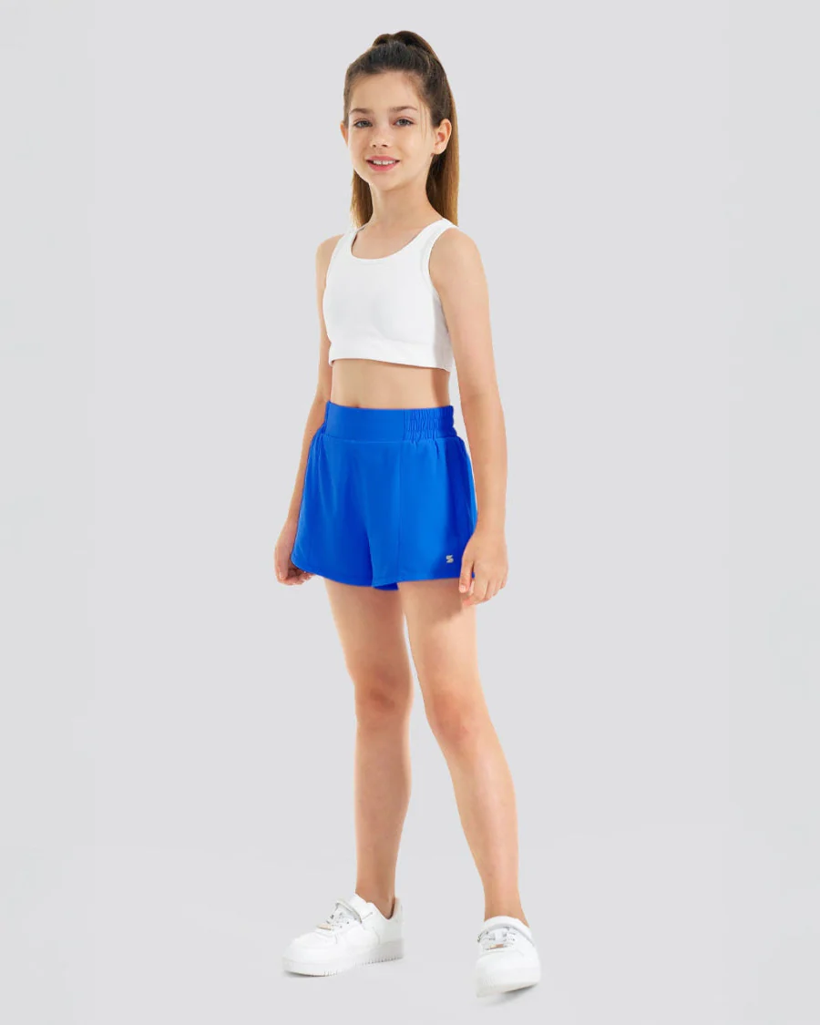 Girls BreezeEase High Waist Shorts - Image 4