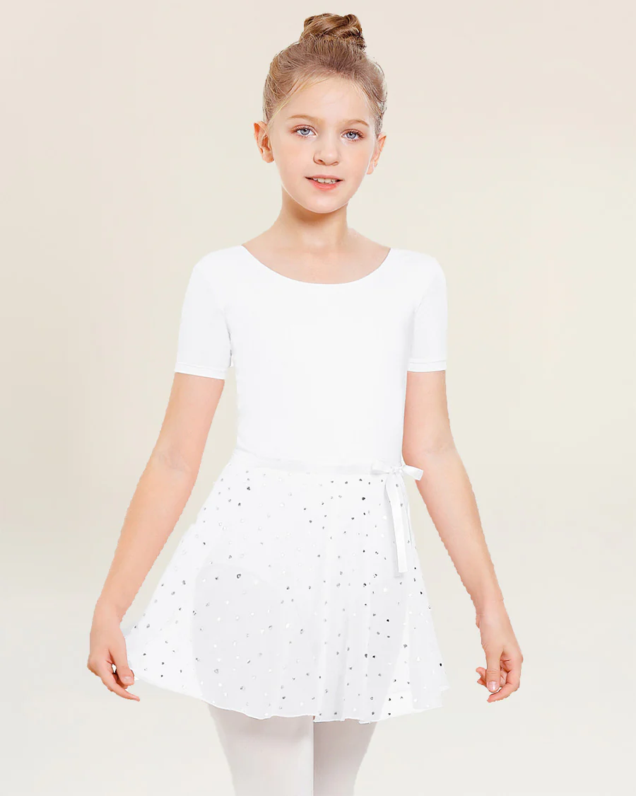 Girls Chiffon Wrap Skirt With Adjustable Tie