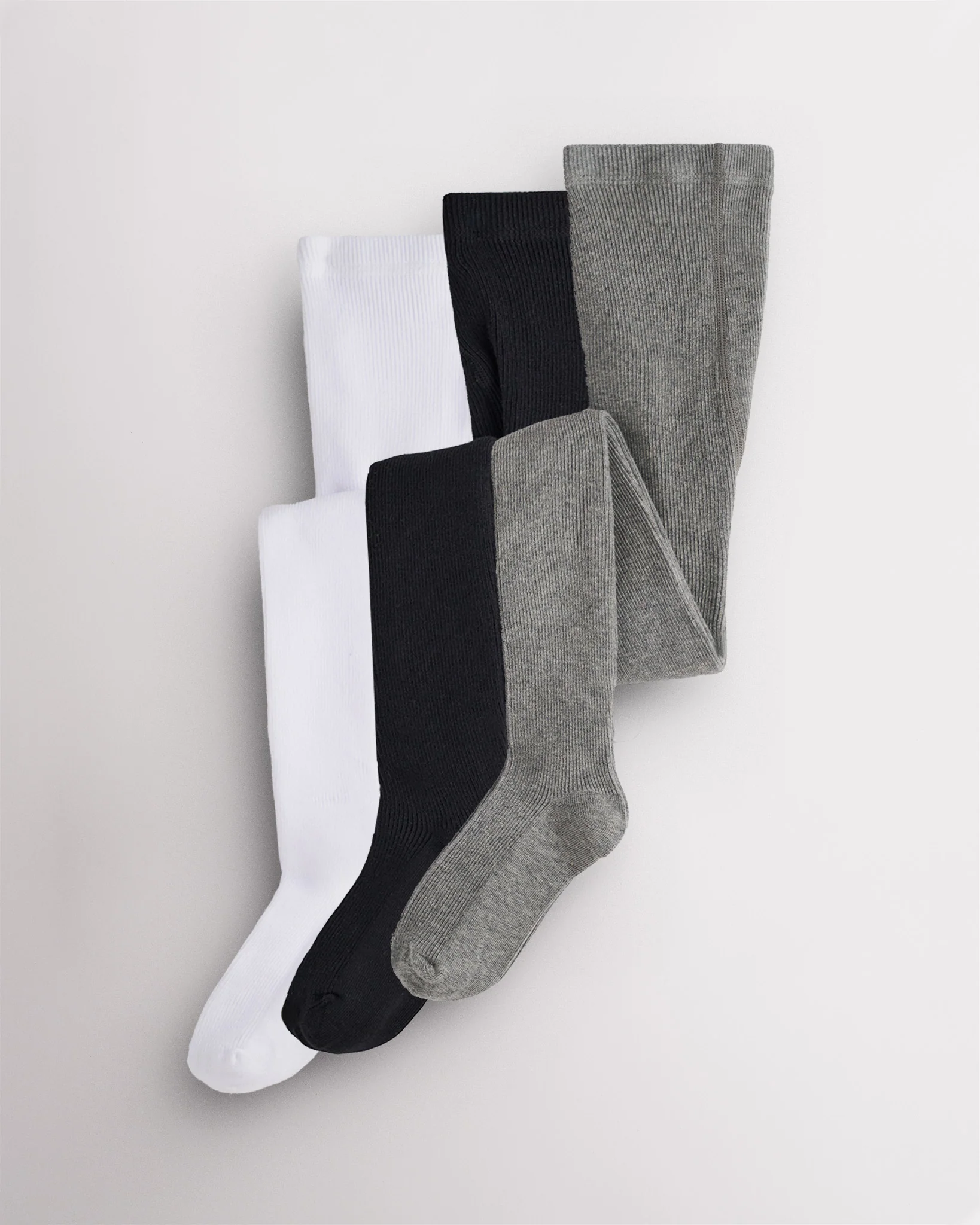 Girls Cotton Knit Tights 3-Pack