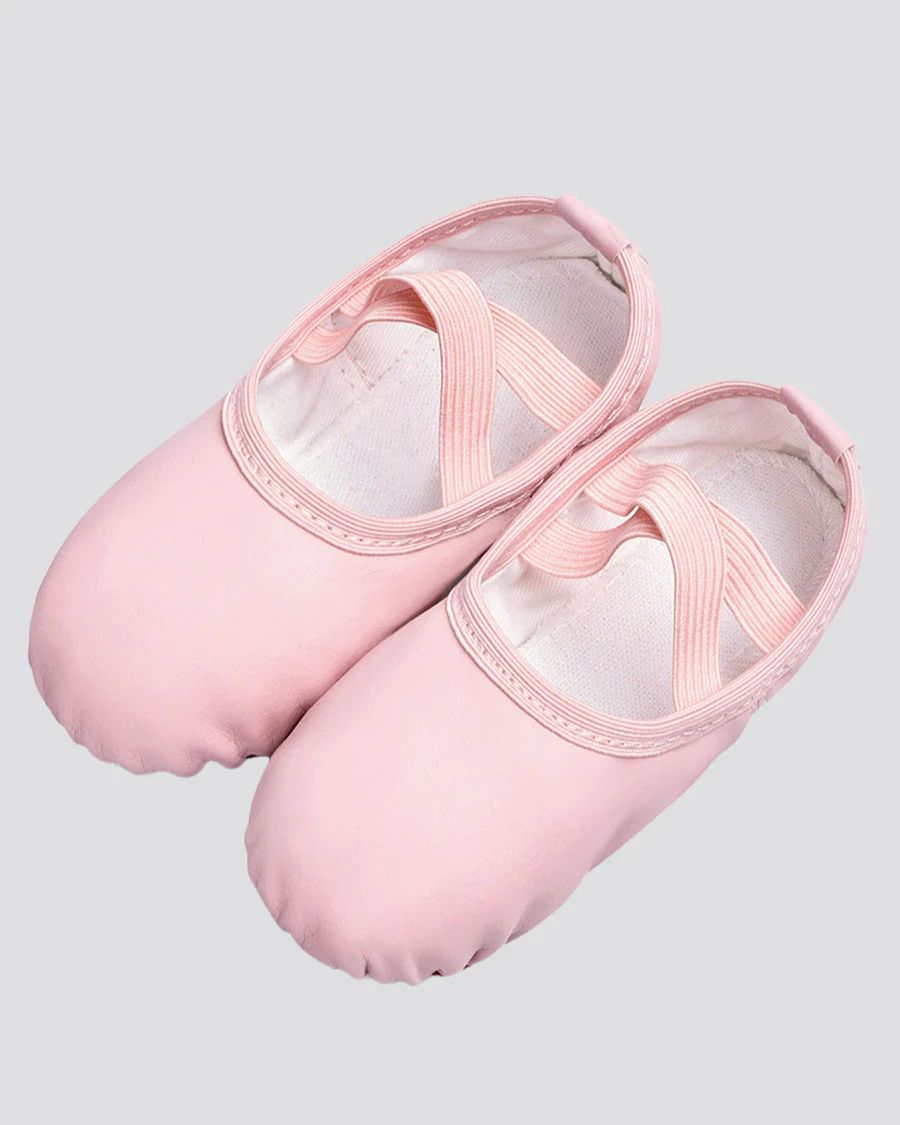Kids Vegan Leather Ballet Shoes (Full Sole) - Image 3