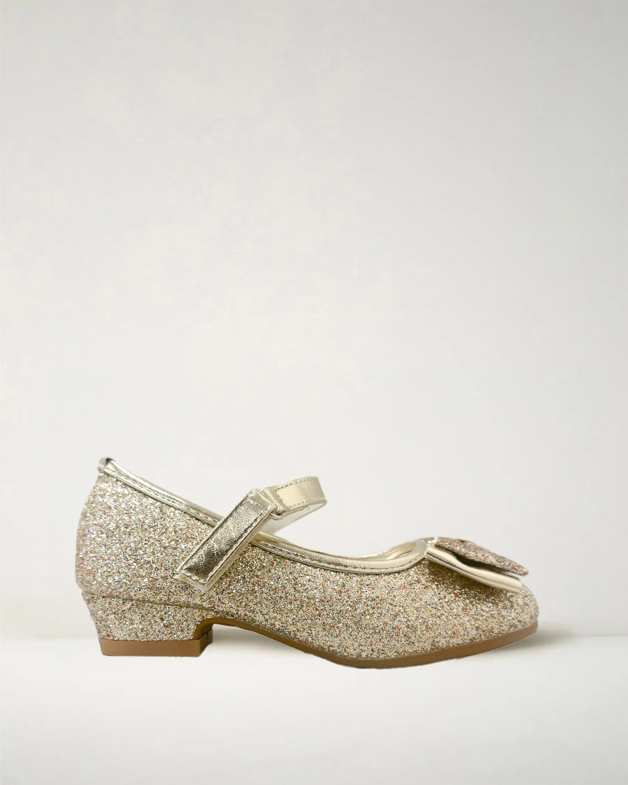 Girls Glittery Mary Jane Dress Shoes