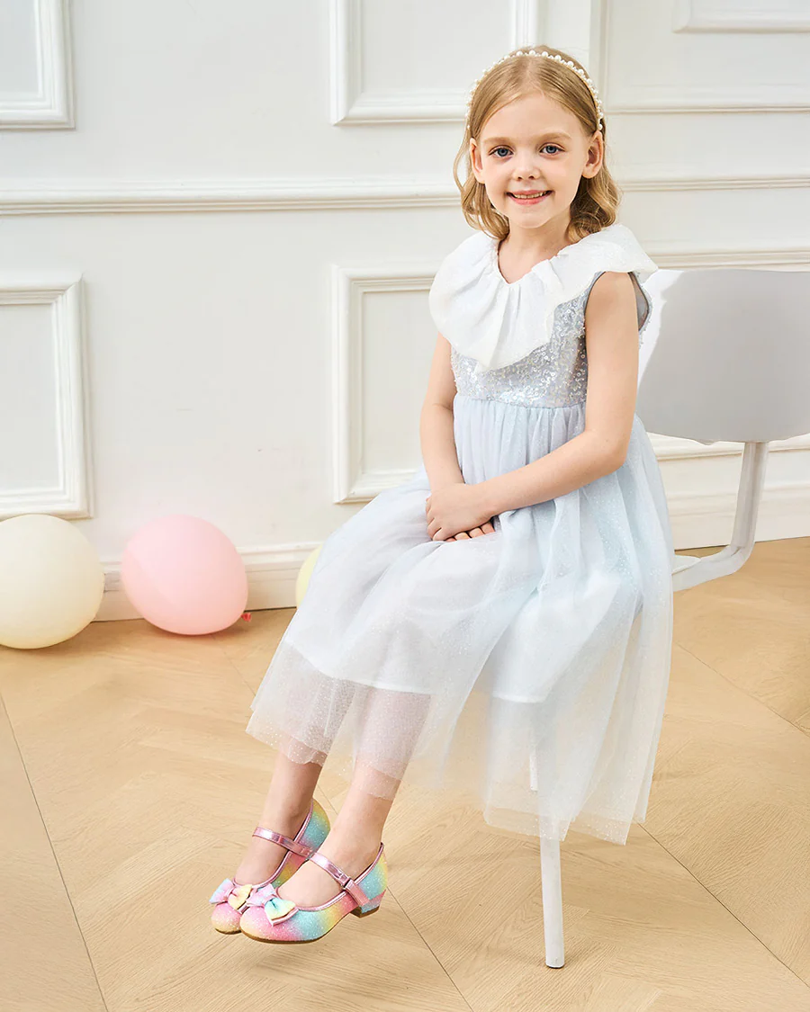 Girls Glittery Mary Jane Dress Shoes - Image 3
