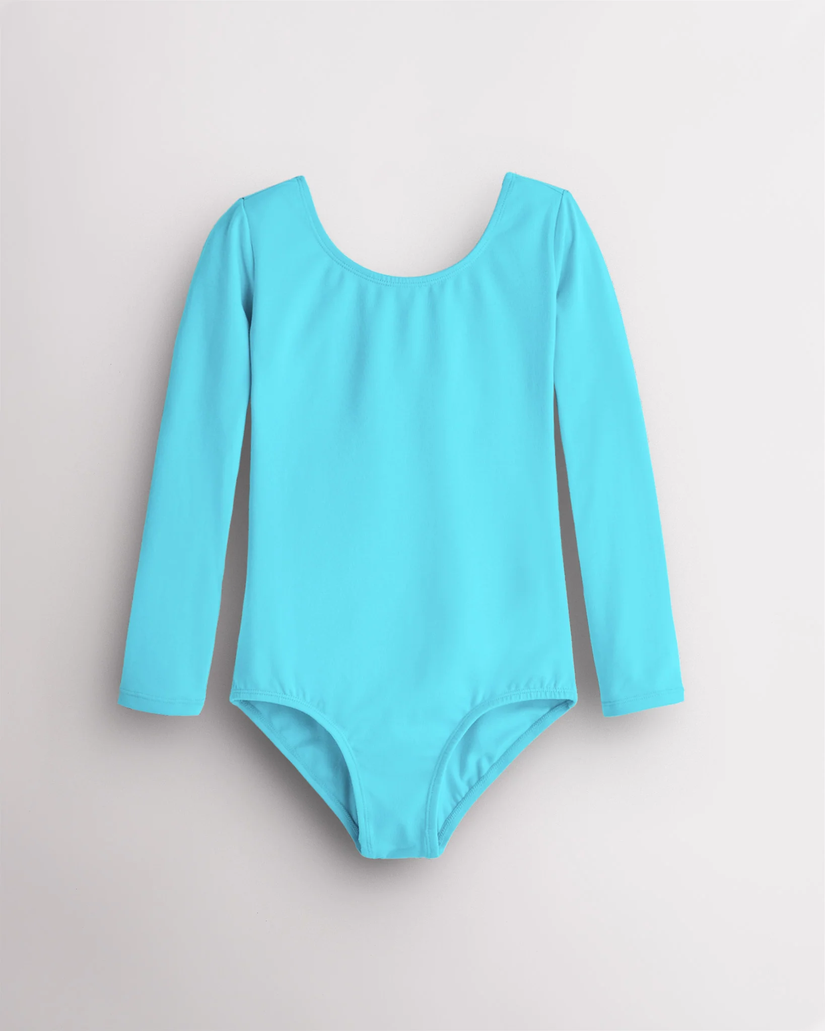 Girls Long Sleeve Cotton Ballet Leotard