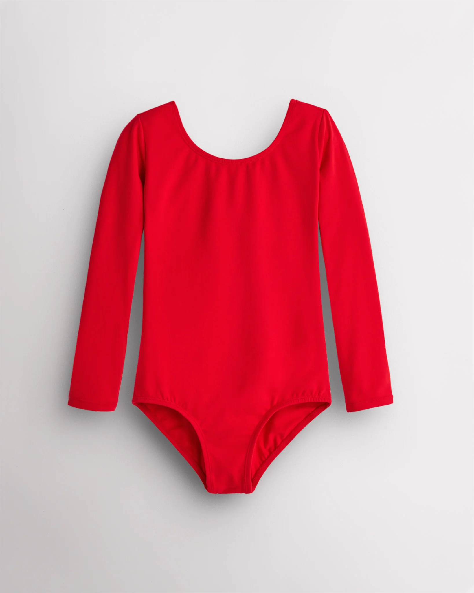 Girls Long Sleeve Cotton Ballet Leotard
