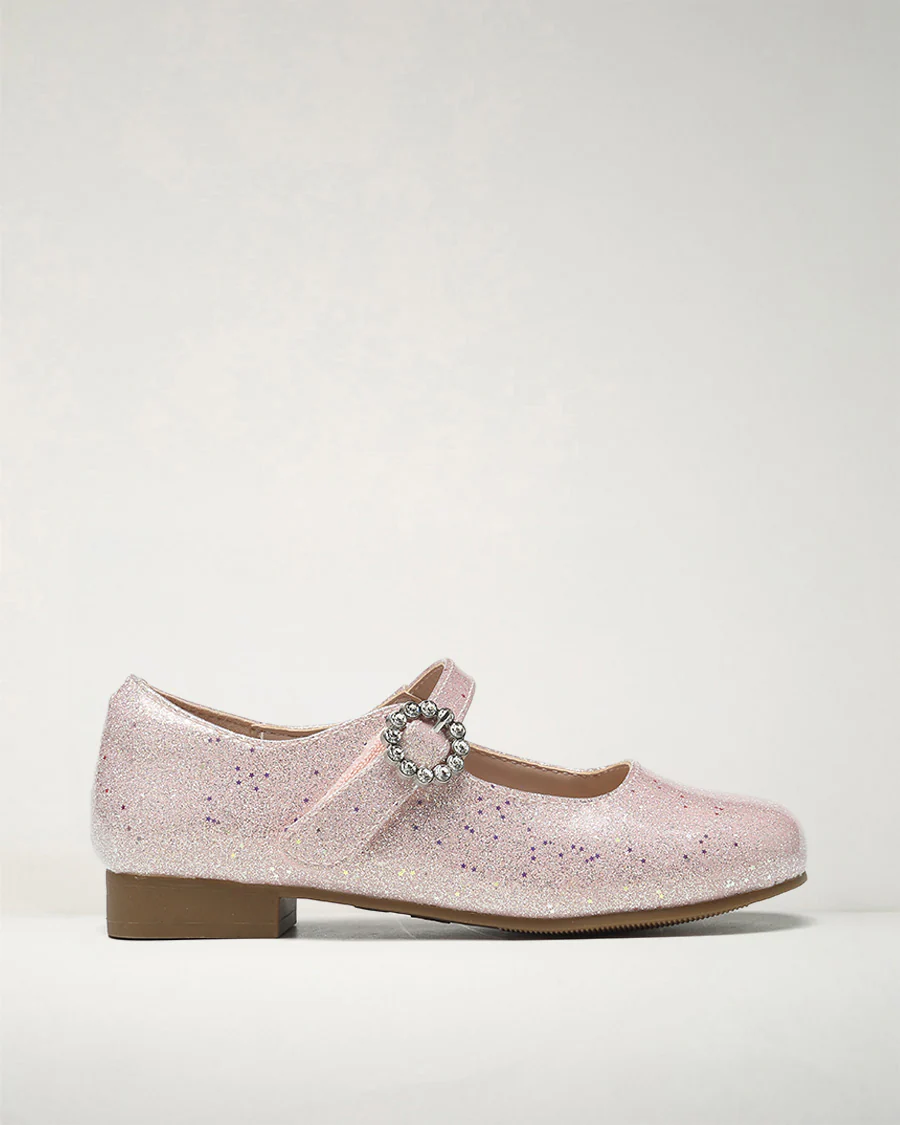 Girls Dress Mary Jane Shoes with Embellished Buckles