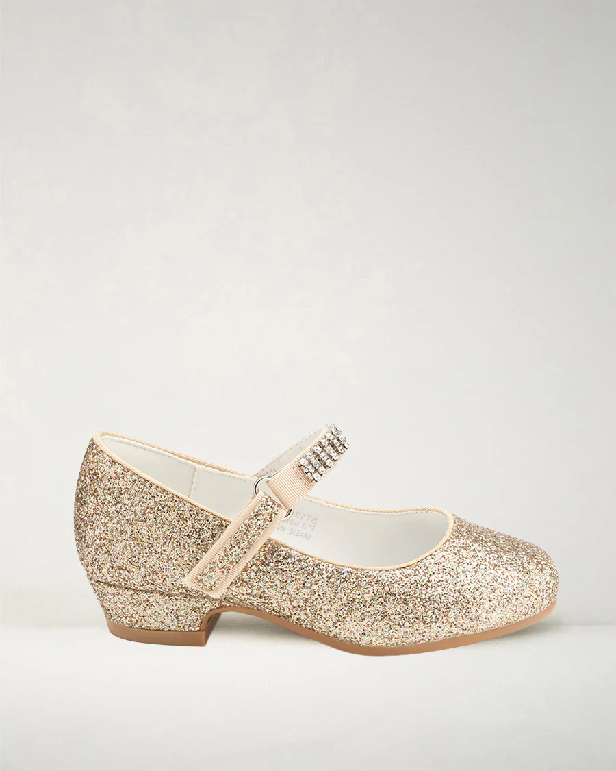 Girls Low Heel Mary Jane Dress Shoes
