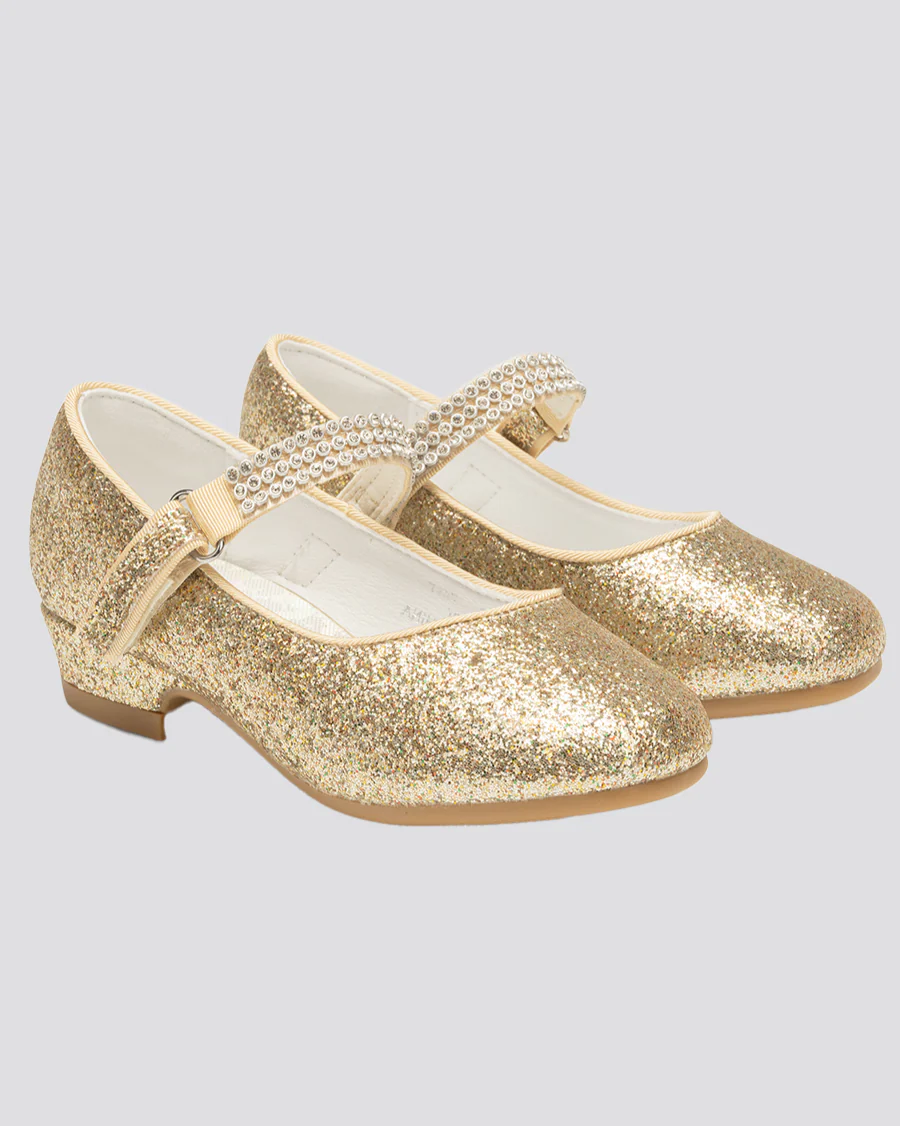 Girls Low Heel Mary Jane Dress Shoes - Image 2