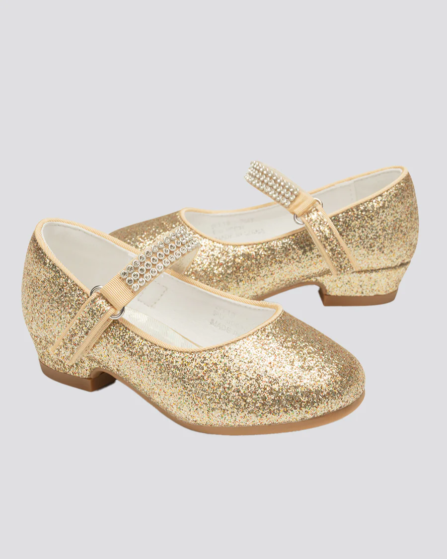 Girls Low Heel Mary Jane Dress Shoes - Image 4