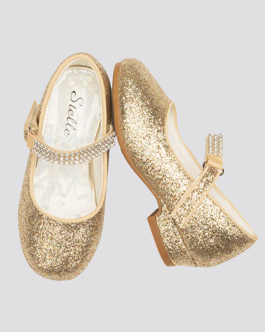 Girls Low Heel Mary Jane Dress Shoes - Image 5
