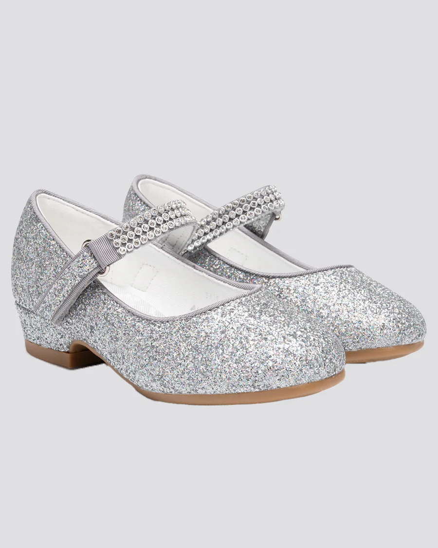 Girls Low Heel Mary Jane Dress Shoes - Image 2