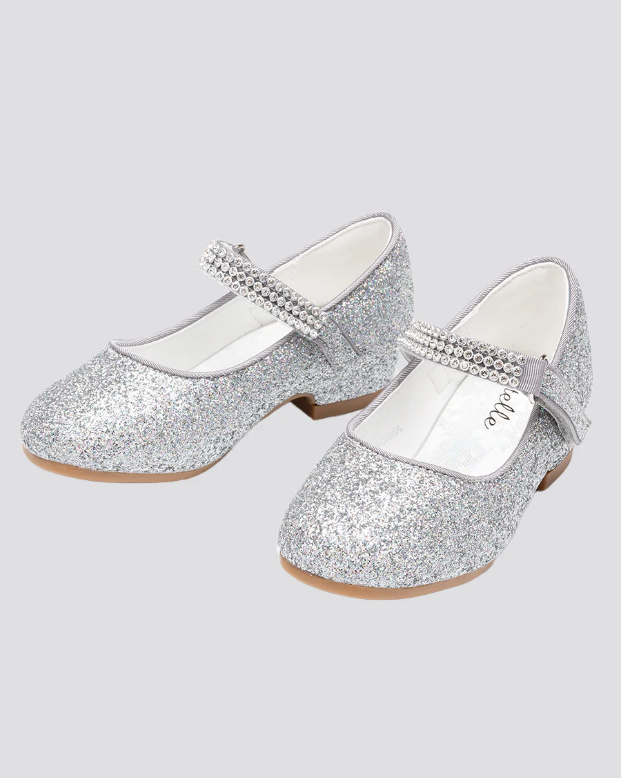 Girls Low Heel Mary Jane Dress Shoes - Image 5