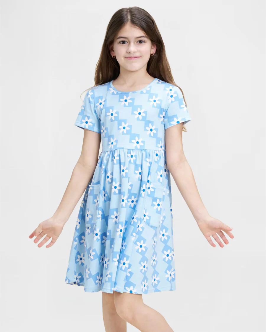 Girls Cotton Skater Dress