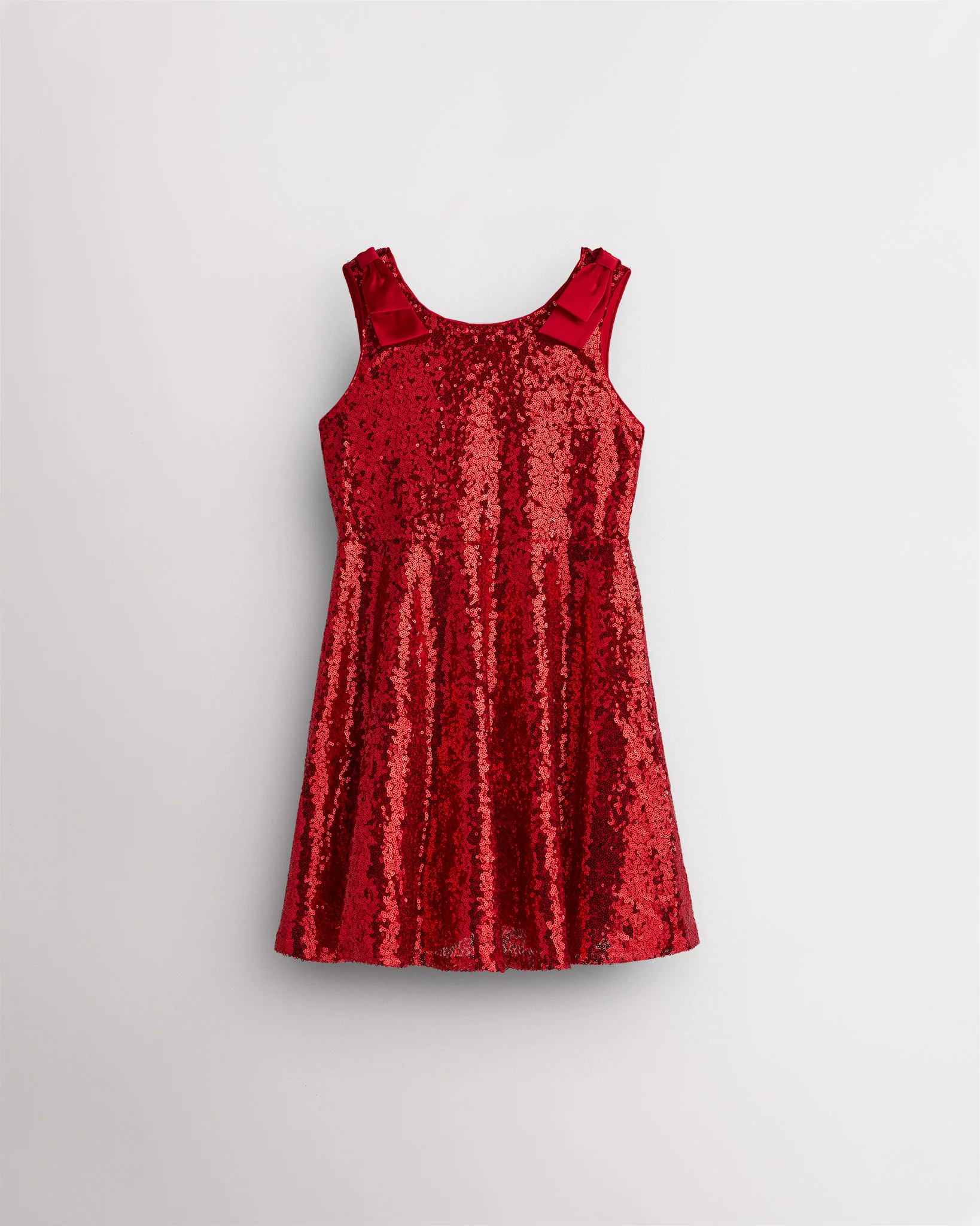 Girls Sequin Dress with bows