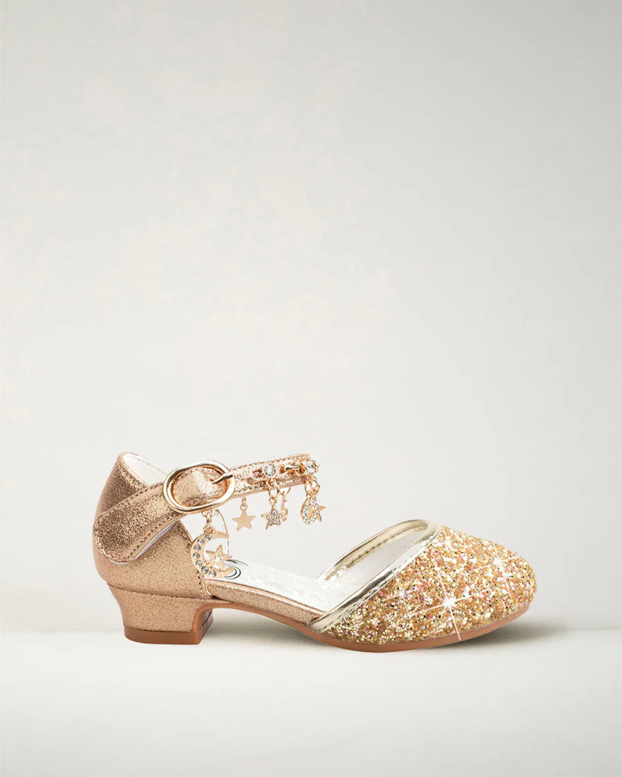 Girls Sparkly Princess Sequin Sandals