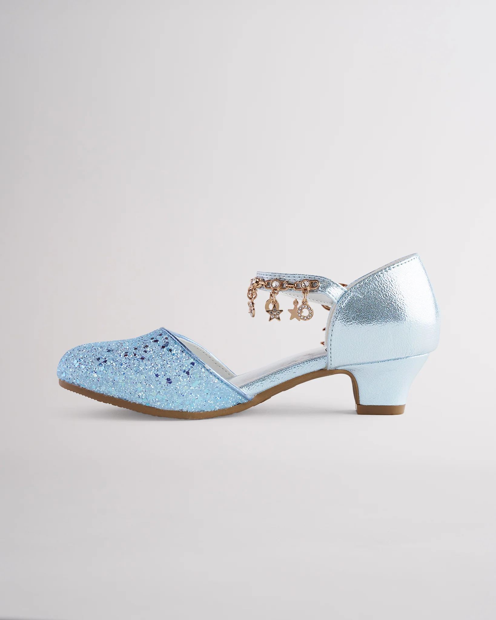 Girls Sparkly Princess Sequin Sandals - Image 2