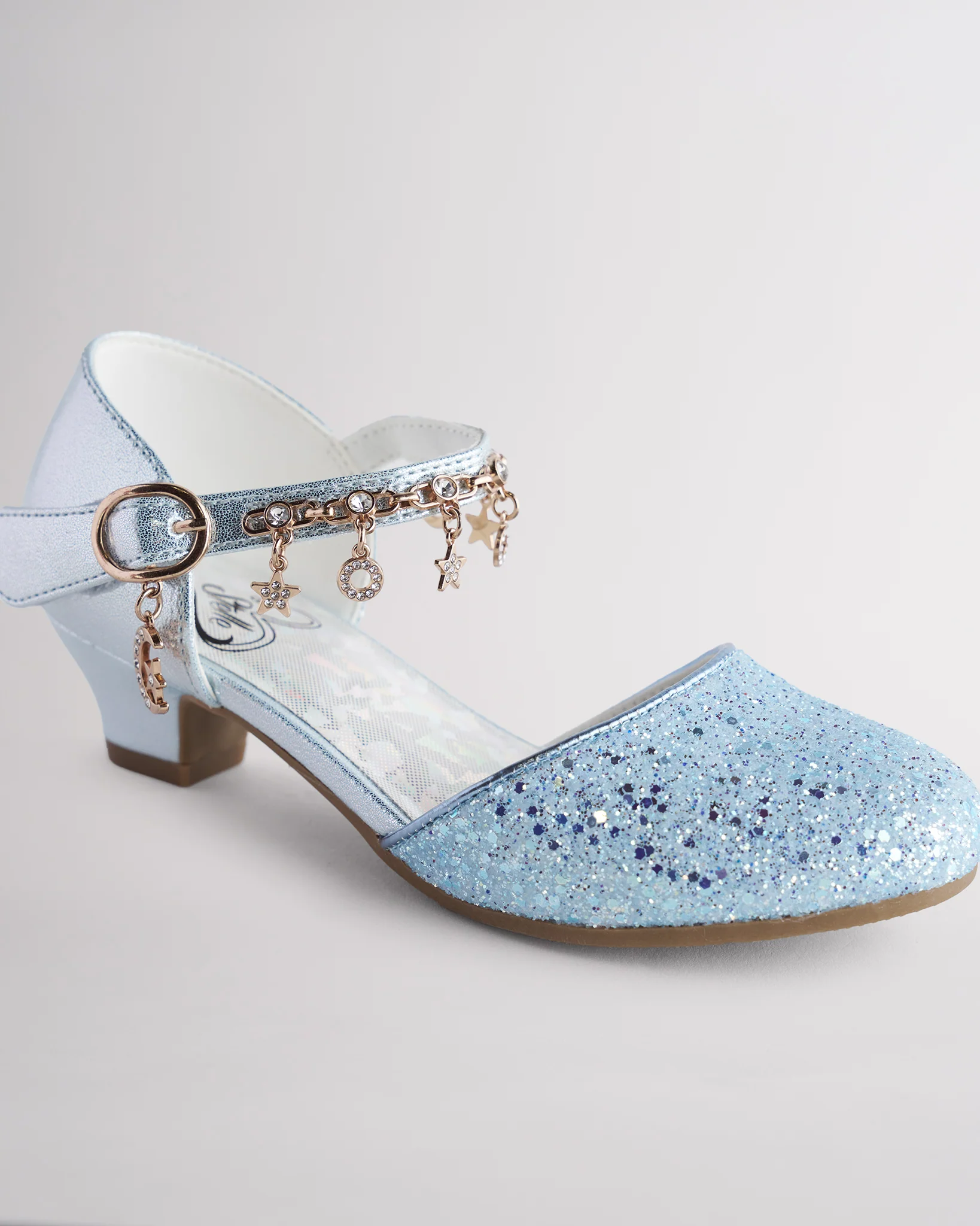 Girls Sparkly Princess Sequin Sandals - Image 4