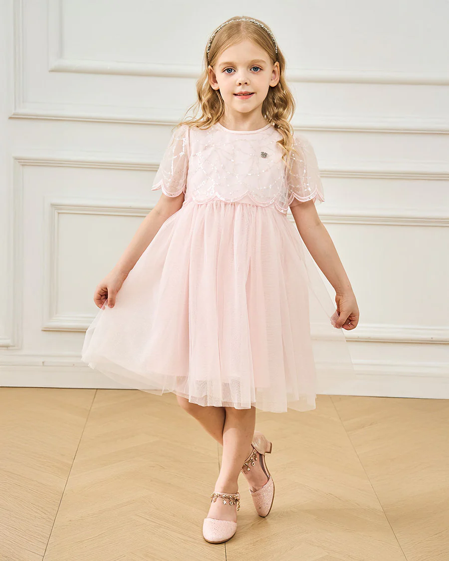 Girls Sparkly Princess Sequin Sandals - Image 3