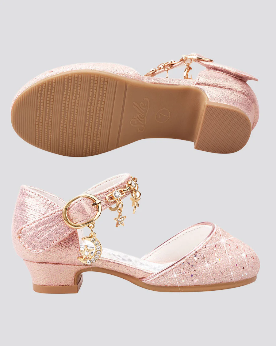 Girls Sparkly Princess Sequin Sandals - Image 5