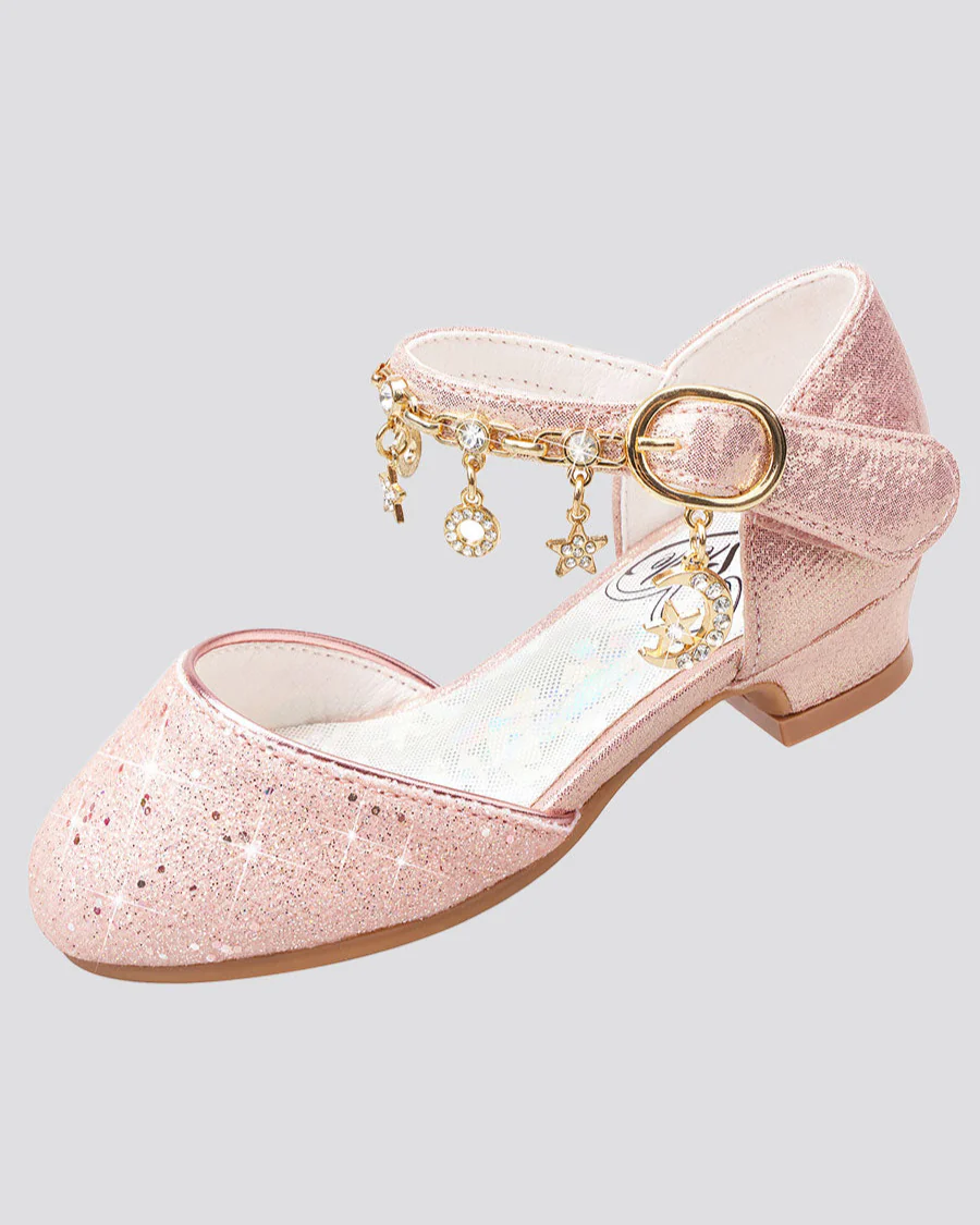 Girls Sparkly Princess Sequin Sandals - Image 7