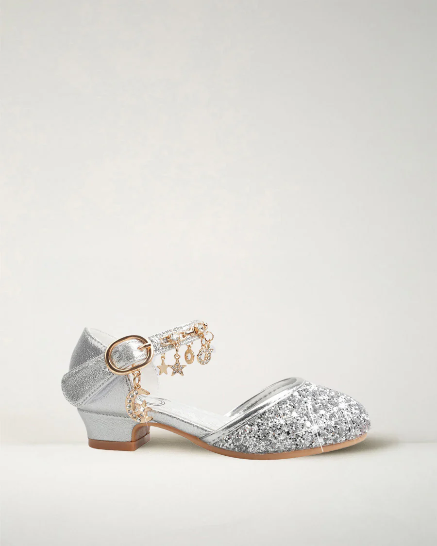 Girls Sparkly Princess Sequin Sandals