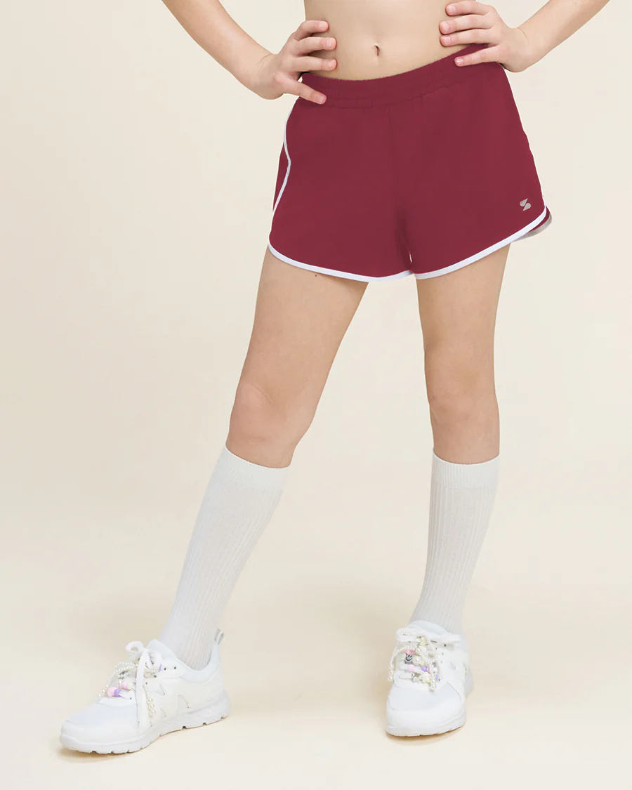 Girls Stretchy Athletic Shorts