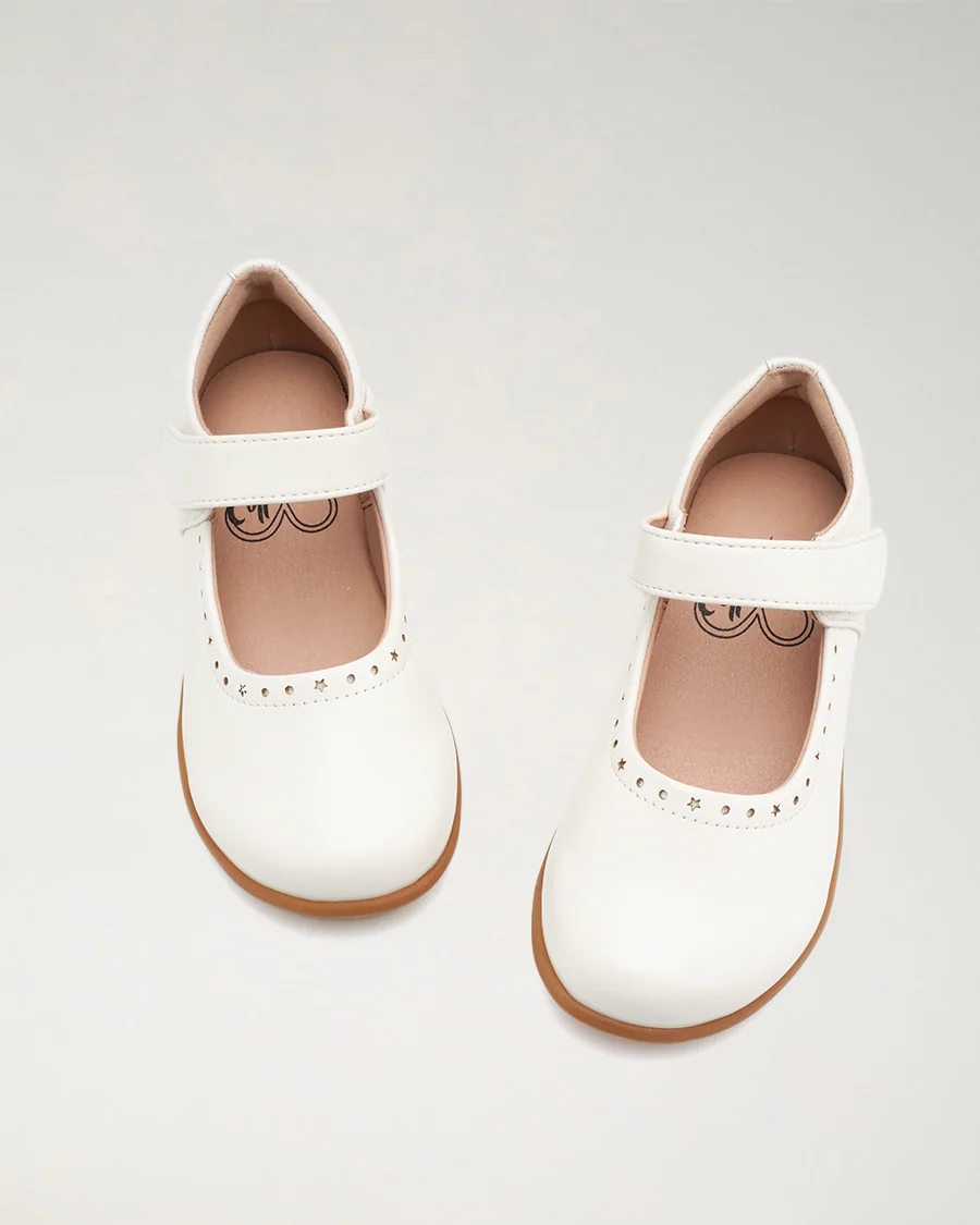 Girls Uniform Mary Jane Shoes with Perforated Trim - Image 3