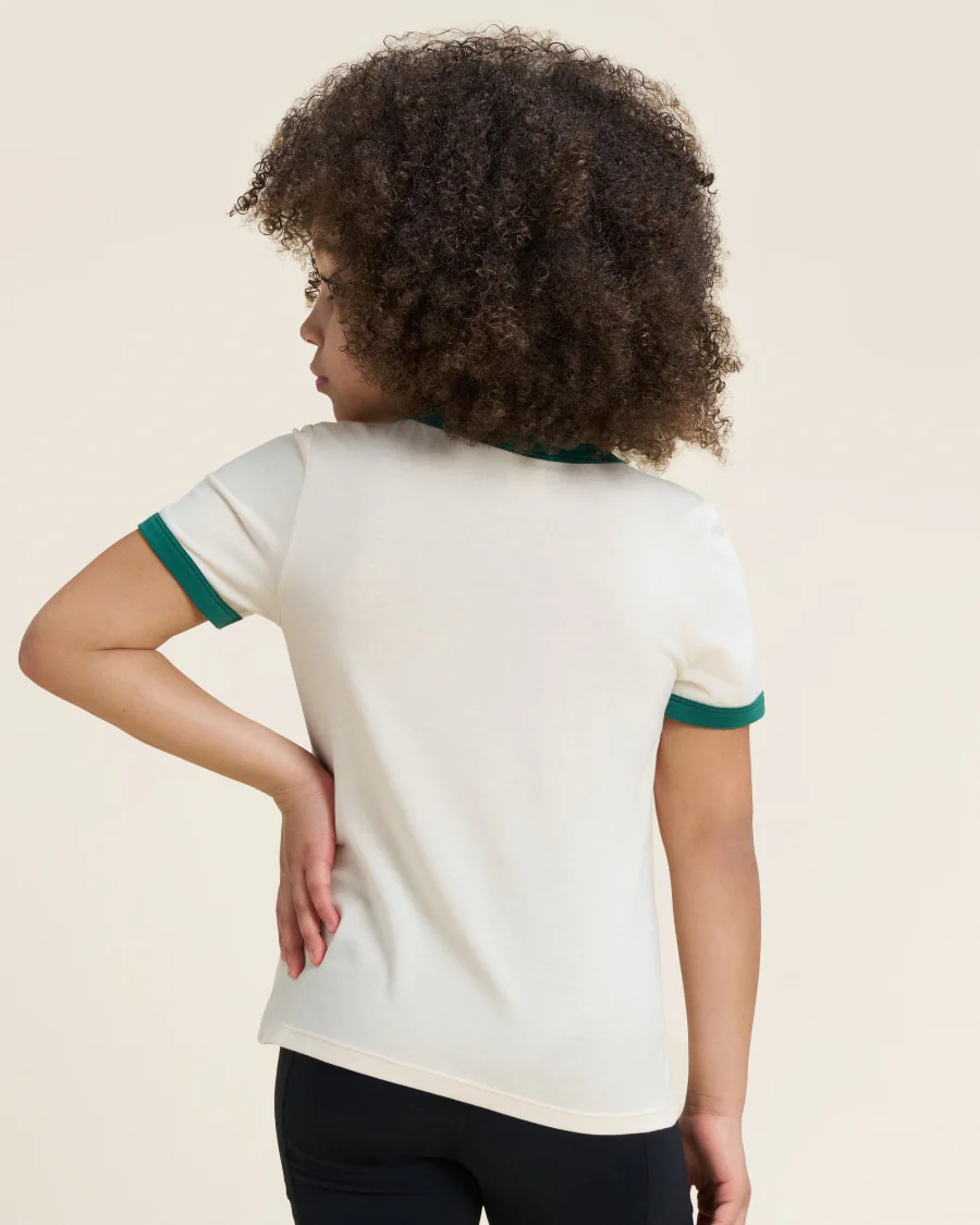Kids Cherry Print Ringer Tee - Image 2