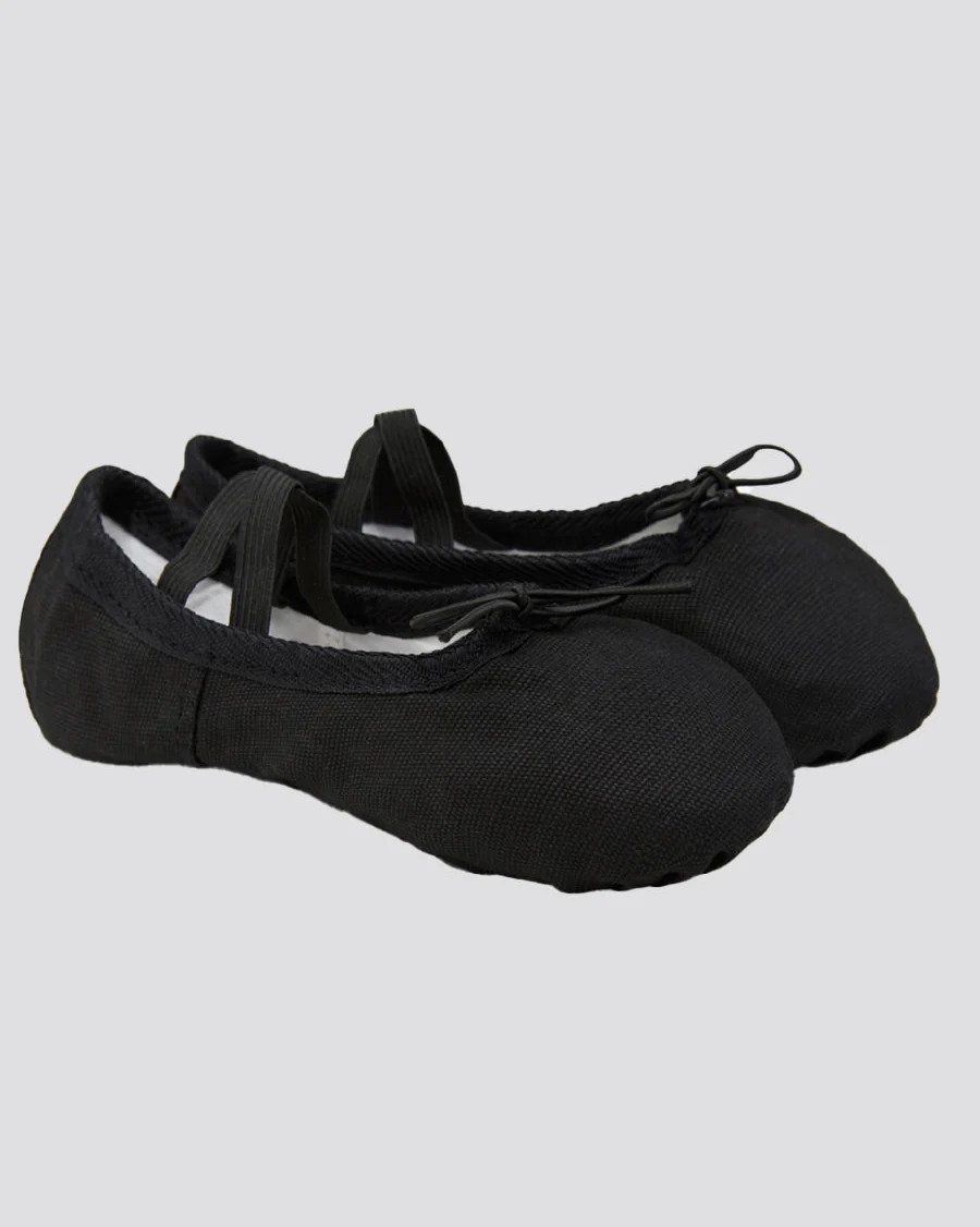Kids Classic Canvas Ballet Shoes - Image 3