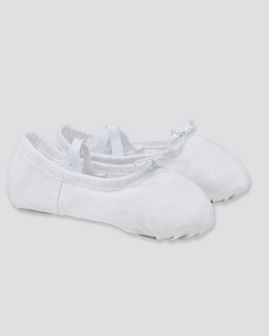 Kids Classic Canvas Ballet Shoes - Image 2