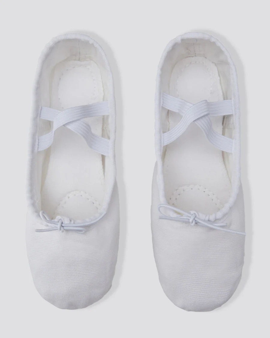 Kids Classic Canvas Ballet Shoes - Image 4
