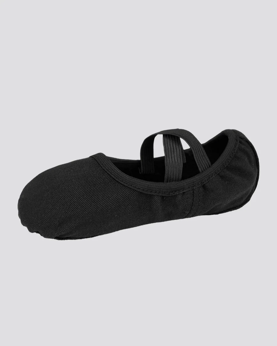 Kids Stretch Canvas Split Sole Ballet Shoes - Image 4