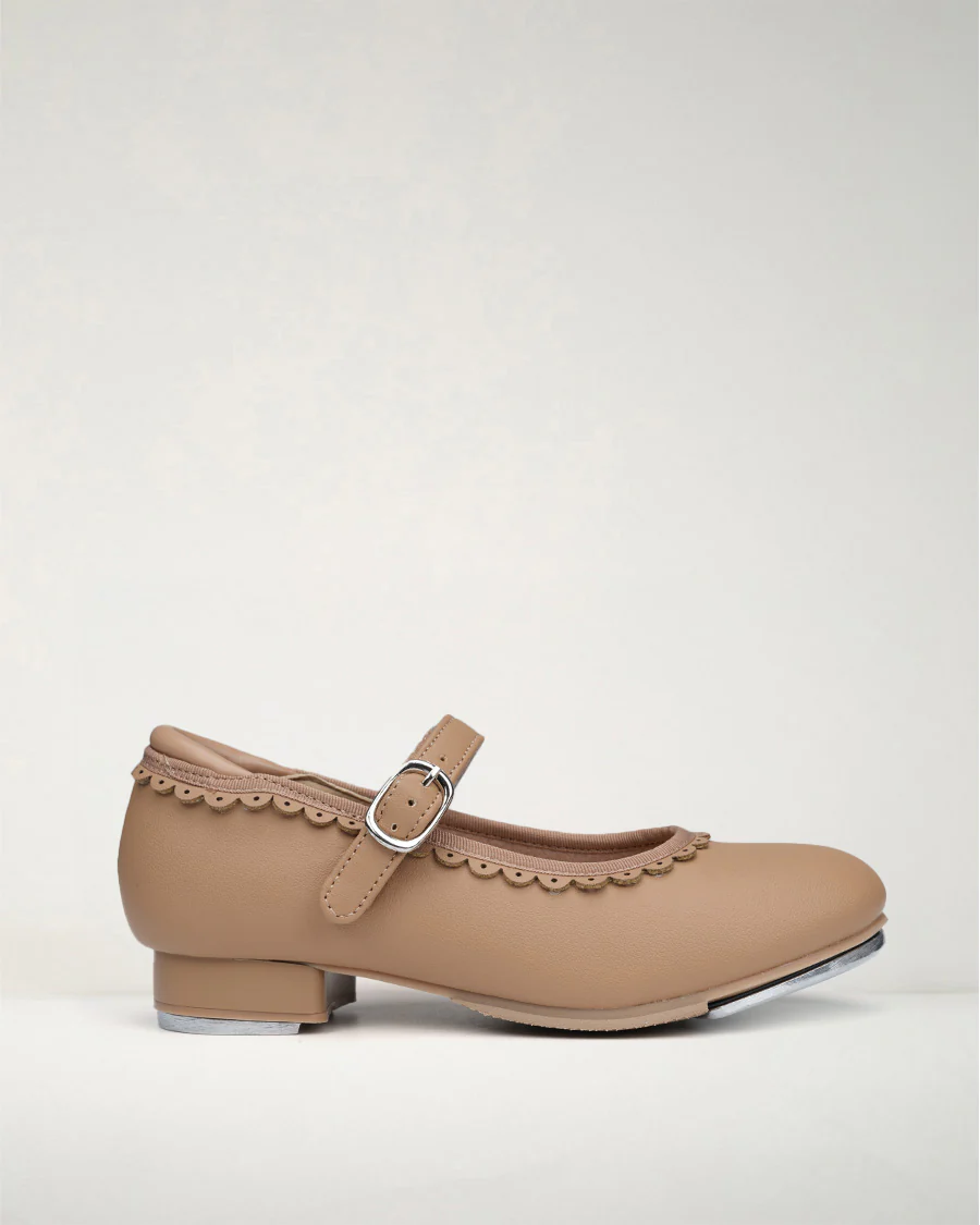 Kids Elegant Scallop Tap Shoes