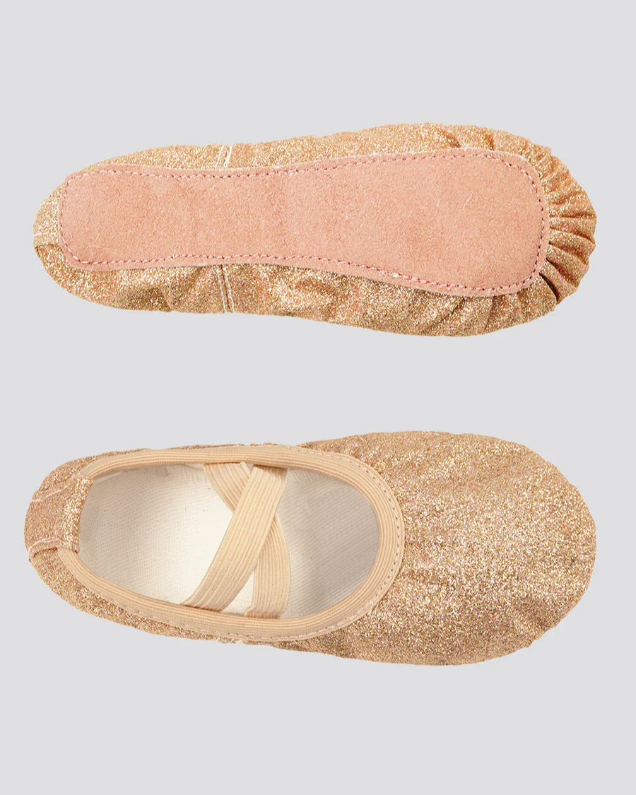Kids Glitter Ballet Shoes - Image 3
