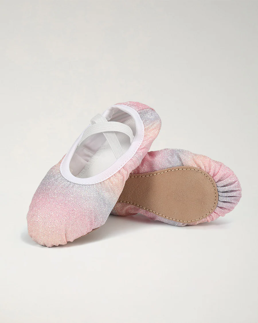 Kids Glitter Ballet Shoes - Image 3