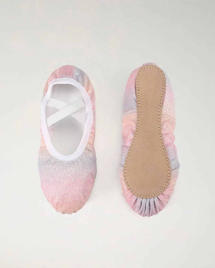Kids Glitter Ballet Shoes - Image 4