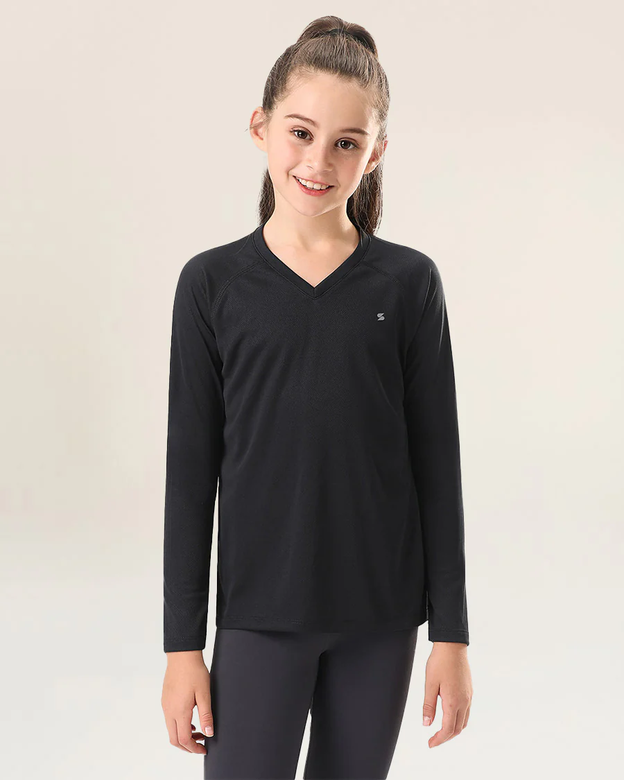 Kids Athletic Performance Long Sleeve Shirts